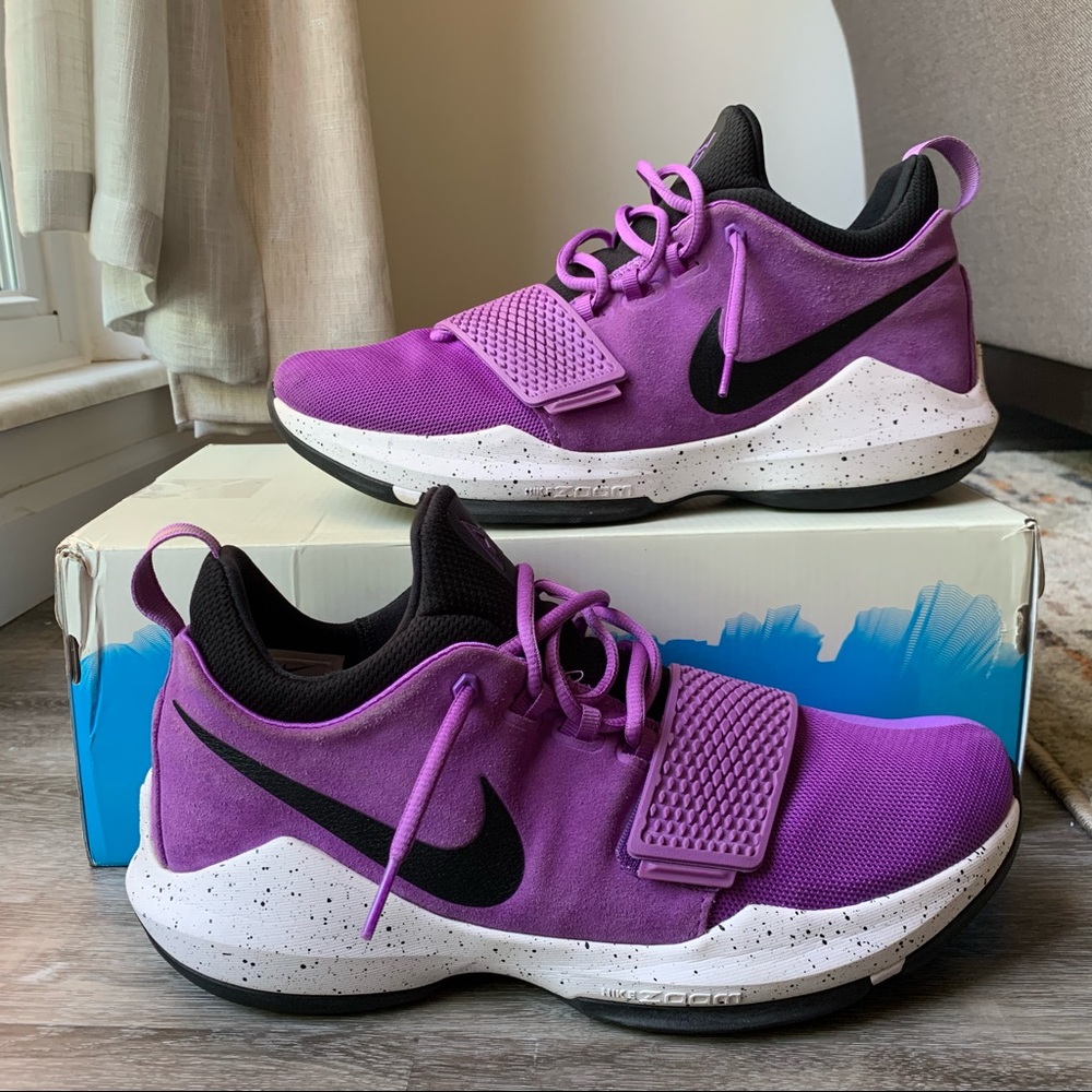 Nike PG 1 Paul George Basketball Violet Black Mens